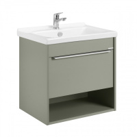 Тумба с раковиной Aquaton Хоуп 60 1A2872K0HP9D0 хаки 