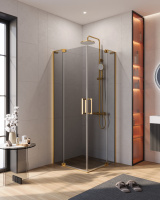 Душевой уголок (70х70) CEZARES SLIDER SLIDER-A-2-70/80-GRIGIO-BORO