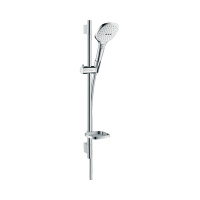 Душевой гарнитур с мыльницей Hansgrohe Raindance Select E 120 3jet 26620400 белый/хром