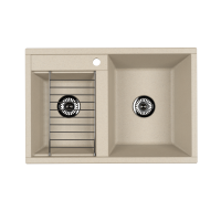 Кухонная мойка Aquaton Делия 78 DBL 1A723132DE290 шампань