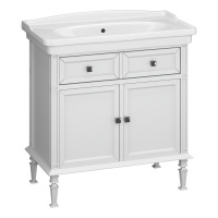 Тумба под раковину Opadiris Кантара 85  00-00007478 белый матовый (без раковины)