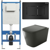 Комплект унитаза с инсталляцией Grossman Classic 97.4441BMS.04.21M с клавишей смыва