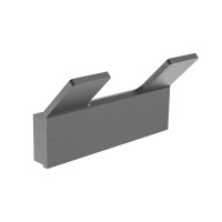 Двойной крючок для ванной WONZON & WOGHAND LOTTE, темный графит WW-8325-BGM