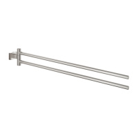 Полотенцедержатель двойной Grohe Essentials Cube 40624 DC1 (40624DC1) суперсталь Полотенцедержатель двойной Grohe Essentials Cube 40624 DC1 (40624DC1) суперсталь