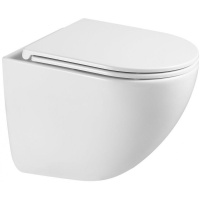 Унитаз подвесной безободковый Grossman  GR-4455SQC с сиденьем микролифт