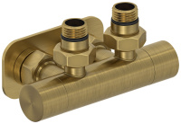 Вентиль Сунержа угловой EU50 (2 х G 1/2" НР х G 3/4" НГ) 051-1416-1234 латунь