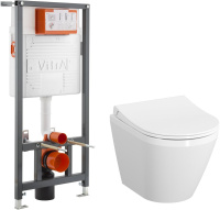 Подвесной унитаз инсталляцией с микролифтом  VitrA Integra 9856B003-7205