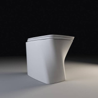 Унитаз приставной безободковый Azzurra Hera HEVCTPE00000BI без сиденья