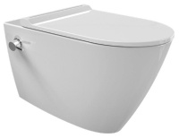 Подвесной безободковый унитаз с функцией биде с сиденьем микролифт beWash Alesta ALKA054H1VE0W5SZ0