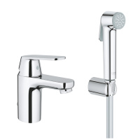 Смеситель для раковины с гигиеническим душем Grohe Eurosmart Cosmopolitan  23125 000 (23125000) хром Смеситель для раковины с гигиеническим душем Grohe Eurosmart Cosmopolitan  23125 000 (23125000) хром