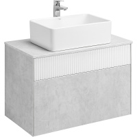 Тумба с раковиной Aquaton Марбл 80 слэйт 1A2762K1MH4C0