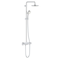 Душевая система с термостатом и полочкой GROHE Euphoria 190 с верхним и ручным душем, хром 26249 000 (26249000) хром Душевая система с термостатом и полочкой GROHE Euphoria 190 с верхним и ручным душем, хром 26249 000 (26249000) хром