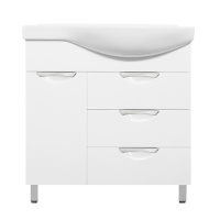 Тумба под раковину напольная Style Line Жасмин 80 ЛС-00000526 белый