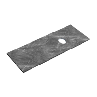 Столешница для ванной комнаты SANCOS 1200х460, цвет black sky,  TT120A1R, правая