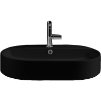 Раковина накладная (65х40) Kerasan Ciotola 028531*0 черный матовый