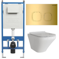 Комплект унитаза с инсталляцией Grossman Cosmo 97.4440S.02.310 с клавишей смыва
