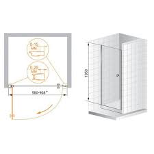 Боковая стенка Cezares Verona VE-W-80-FIX-P-Cr