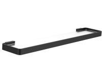 Стеклянная полка для ванной WONZON & WOGHAND LOTTE, черный матовый WW-8327A-MB