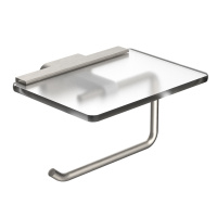 Держатель для туалетной бумаги с полкой WONZON & WOGHAND GRAFFITY, брашированный никель WW-9326-BN