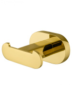 Двойной крючок для ванной WONZON & WOGHAND FIRST, глянцевое золото WW-8425-LG