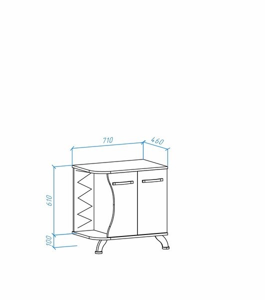 Тумба под раковину Bellezza Рио 70 4633611241218