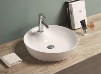 Раковина керамическая накладная (43x43) Art&Max AM-78111 белый