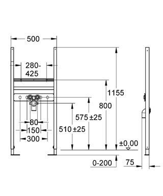 Инсталляция для раковины Grohe Rapid SL 38731 000 (38731000)