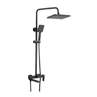 Душевая система с изливом Belz B24613-7, черный Душевая система с изливом Belz B24613-7, черный