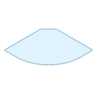 Крыша плексиглас (90х90) Timo roof-909