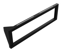 Кронштейн для умывальника с полотенцедержателем левый 49см, Bemeta 201541050 черный