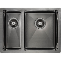 Кухонная мойка Paulmark  Zusat PM225944-GMR вороненая сталь правая