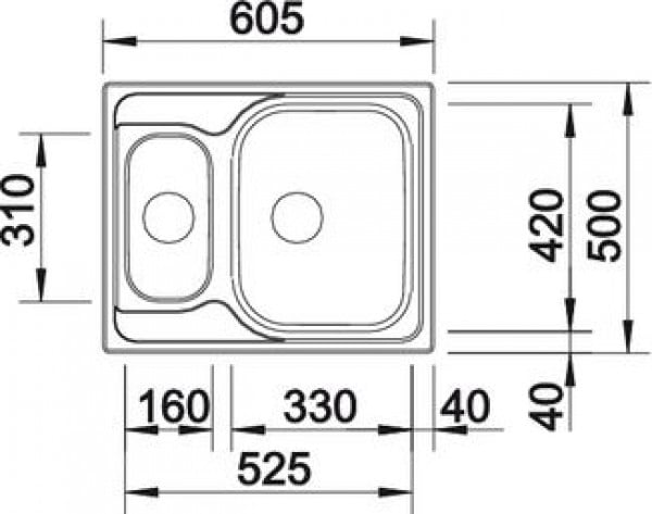 Кухонная мойка Blanco Tipo 6 S Basic 514813