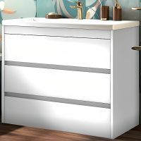 База под раковину напольная Art&max FAMILY-1000-3C-PIA-BL Bianco Lucido