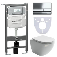 Комплект унитаза с инсталляцией Ceramicanova Metropol CN4002_1002CH_1000