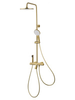 Душевая система с термостатом WONZON & WOGHAND The ONE, брашированное золото WW-B3094-BG
