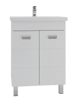 Тумба с раковиной Orange Таис Ta-60TUW+RA напольная, белый