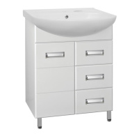 Тумба под раковину напольная Style Line Ирис 65 ЛС-00000016 белый