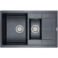 Кухонная мойка Paulmark  Flugen   PM237850-BLM черный-металлик