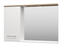 Зеркало-шкаф (118х80) Misty Респект 120 левый Э-Рес02120-1Л