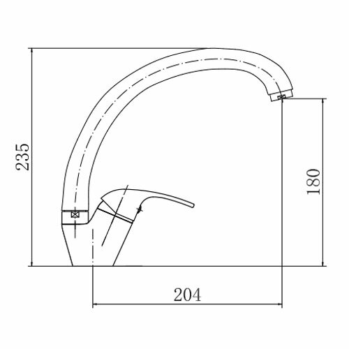 Смеситель для кухни FASHUN A4115