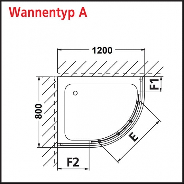 Душевой уголок Kermi Atea ATT10V6118VPK