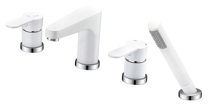 Смеситель для ванны на бортик Cezares Laconico LACONICO-C-BVDM-BLC