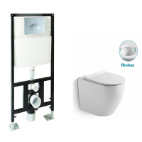 Комплект унитаза с инсталляцией SantiLine SL-5009 + SL-01