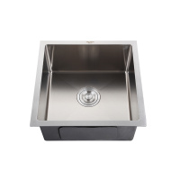 Кухонные мойки:(44х44х20) MELANA ProfLine H4444 с коландером, сатин