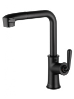 Смеситель для кухни с выдвижным изливом WONZON & WOGHAND, черный матовый WW-88439008A-MB Смеситель для кухни с выдвижным изливом WONZON & WOGHAND, черный матовый WW-88439008A-MB