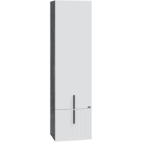 Пенал Санта Юпитер 700365 подвесной R, белый глянец/темный дуб