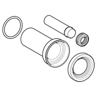 Комплект для подключения для Geberit AquaClean Mera/Tuma, матовый хром 243.534.46.1