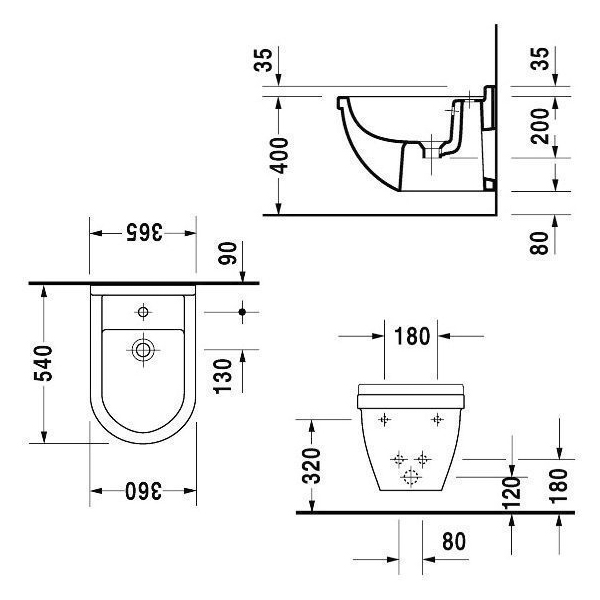 Биде Duravit Starck 3 2230150000