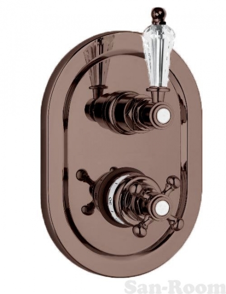 Смеситель с термостатом Cezares Vintage VINTAGE-VDIM2-T-02-Sw