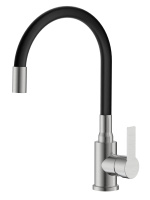 Смеситель для кухни однорычажный с гибким изливом Agger Easy A3100522 сатин матовый